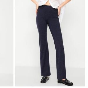 Old Navy High-Waisted Flare Leggings Navy Size L NWT Yoga Pants